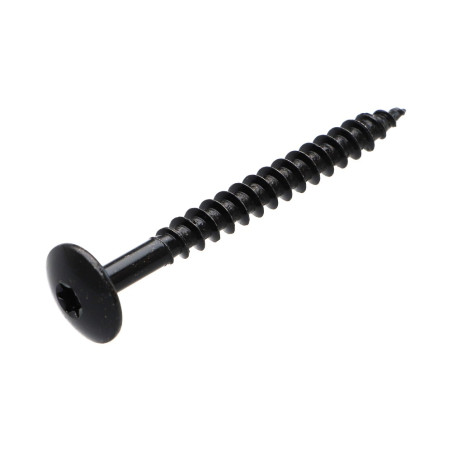 PARAFUSO dobradiça 7X70 rosca parcial TORX T30 Aço zinco preto