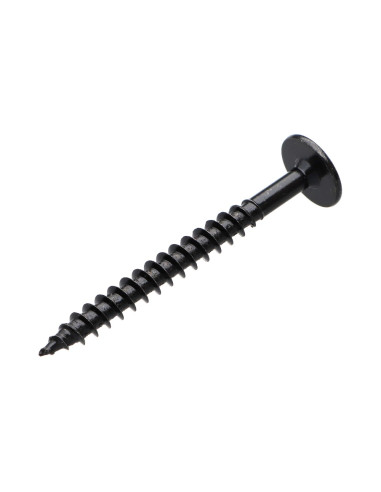 PARAFUSO dobradiça 7X70 rosca parcial TORX T30 Aço zinco preto