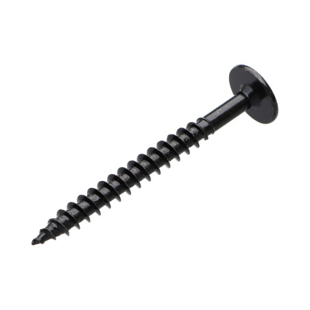 PARAFUSO dobradiça 7X70 rosca parcial TORX T30 Aço zinco preto