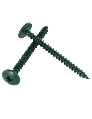 PARAFUSO dobradiça 4,5X50 rosca total TORX T20 Aço zinco branco LAQ RAL6021 verde pálido