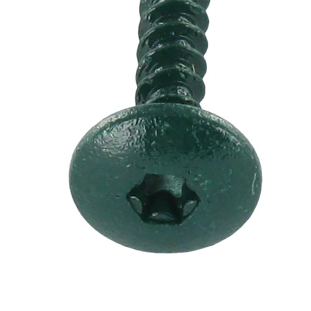 PARAFUSO dobradiça 4,5X50 rosca total TORX T20 Aço zinco branco LAQ RAL6021 verde pálido