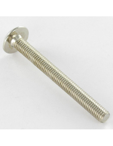 Parafuso de metais liso chave de 4 M6X60 Aço niquelado