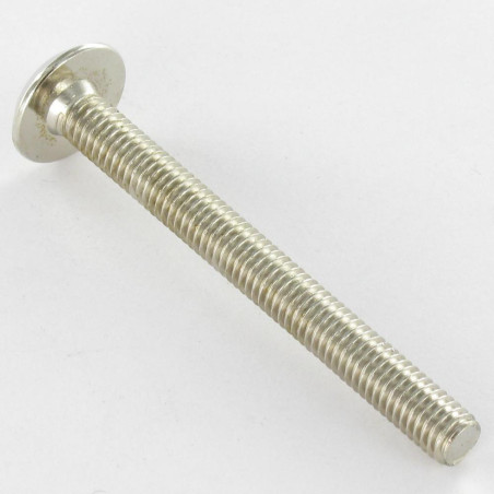 Parafuso de metais liso chave de 4 M6X60 Aço niquelado