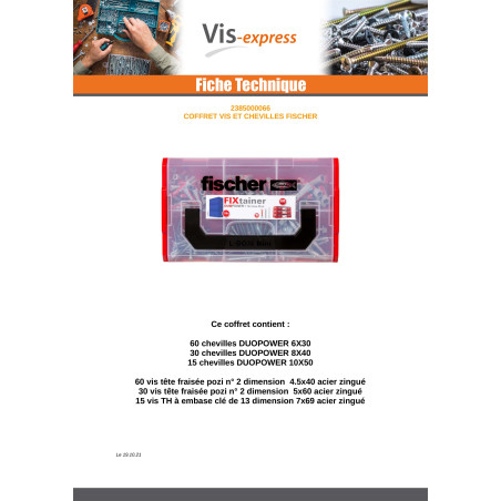 Sortido PARAFUSO e Bucha Fischer FIXADOR - Parafuso Express