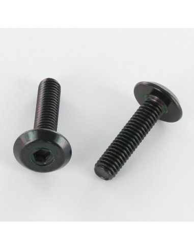 Parafuso de metais liso chave de 4 M6X30 Aço zinco preto