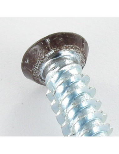 Parafuso Betão cabeça fresada VERMELHO 7,5 x 120 TORX T30 Aço zinco branco RAL8017 castanho chocolate