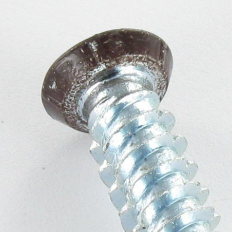 Parafuso Betão cabeça fresada VERMELHO 7,5 x 120 TORX T30 Aço zinco branco RAL8017 castanho chocolate