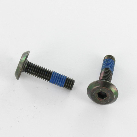 Parafuso de metais liso chave de 4 M6X90 Freio roscado Aço zinco preto
