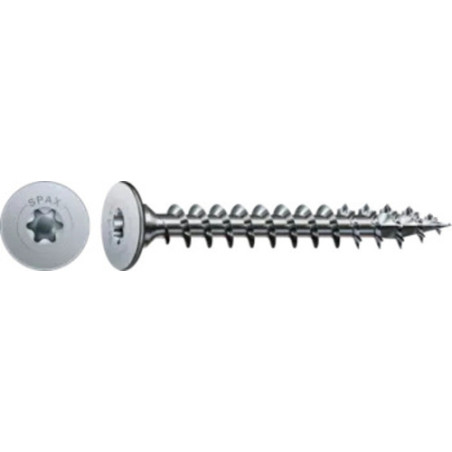 Spax Parafuso de madeira cabeça plana 4X25 rosca total TORX T20 4CUT WIROX