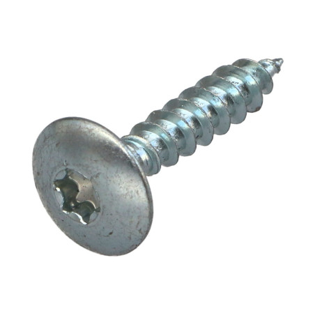 PARAFUSO dobradiça 6X40 rosca parcial TORX T30 Aço zinco branco