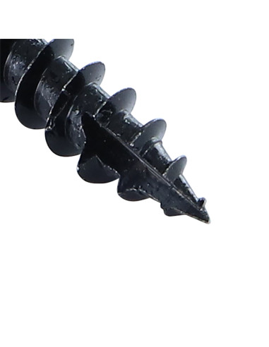 Parafusos de madeira e aglomerado TEKOR PARAFUSO dobradiça 6X25 roscado sobre 25 TORX T30 Aço zinco preto cut ponto