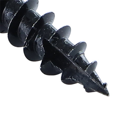 Parafusos de madeira e aglomerado TEKOR PARAFUSO dobradiça 6X25 roscado sobre 25 TORX T30 Aço zinco preto cut ponto