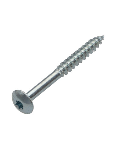 PARAFUSO dobradiça 7X70 roscado sobre 40 TORX T30 cut ponto antifenda tipo 17 Zinco cr3 96 horas de nevoeiro salino