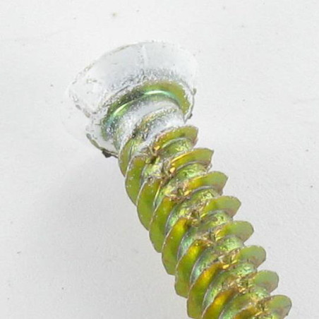 Parafuso Betão cabeça fresada VERMELHO 7,5 x 120 TORX T30 Dicromato RAL9016 branco de sinalização