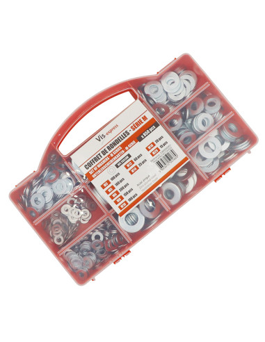 Sortido 850 Rondela Aço zinco branco gama M (Média)