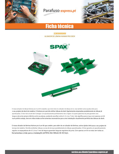 Spax RETIFICADOR LÂMINA de TERRAÇO - Parafuso Express