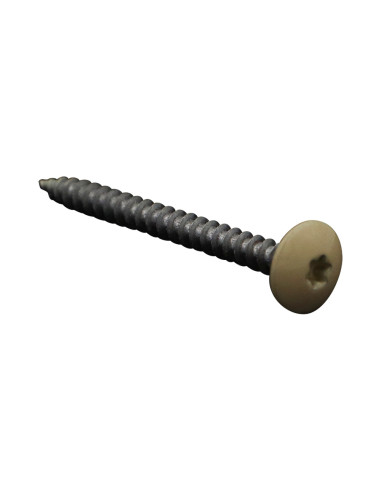 PARAFUSO dobradiça 4,5X50 rosca total TORX T20 Aço zinco branco LAQ RAL1014