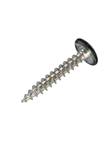 PARAFUSO dobradiça 6X40 rosca parcial TORX T30 Aço zinco branco lacado de preto 9005