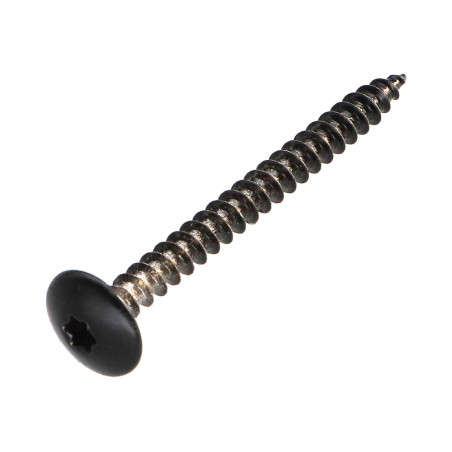 PARAFUSO dobradiça 4,5X50 rosca total TORX T20 Aço cromado RAL9005 preto escuro 30%