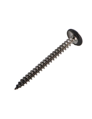 PARAFUSO dobradiça 4,5X50 rosca total TORX T20 Aço cromado RAL9005 preto escuro 30%