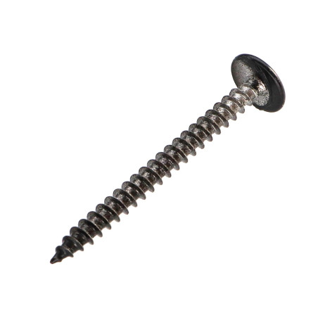 PARAFUSO dobradiça 4,5X50 rosca total TORX T20 Aço cromado RAL9005 preto escuro 30%