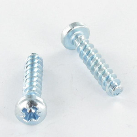 Parfuso de pvc cabeça cilíndrica panela Pozi PZ6 6X12 Perno 30 GRAUS Aço zinco branco