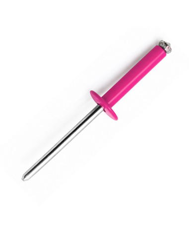 Rebite descascado GOSTAR Alumínio Pino de aço Cabeça redonda padrão 4X16 RAL4010 rosa magenta