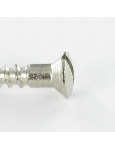 Parafuso de madeira Bronze niquelado cabeça fresada de panela sulcada 3,5 x 20