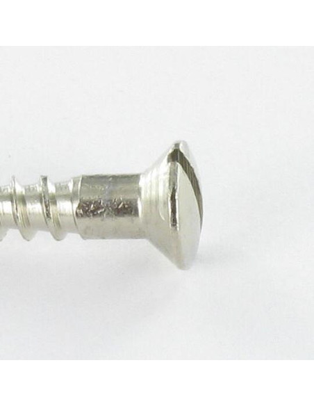 Parafuso de madeira Bronze niquelado cabeça fresada de panela sulcada 3,5 x 20