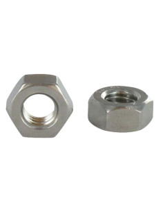 Porca hexagonal baixa hm/contraporca passo de rosca esquerda M10 passo de rosca fino passo de rosca de 125 Aço