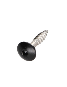 Parafusos rosca com cabeça de tremoço TORX T20 4,8X25 diâmetro da cabeça 12.3 Aço inoxidável A2 RAL9005 preto