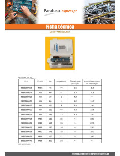 KIT +NET RELATÓRIO M10X15 passo de rosca de 150 - Parafuso Express 2