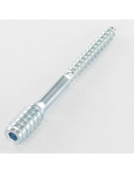Parafuso de ajuste da janela 6X80 roscado sobre 40/21 Aço zinco branco 96 Horas de nevoeiro salino sem corrosão