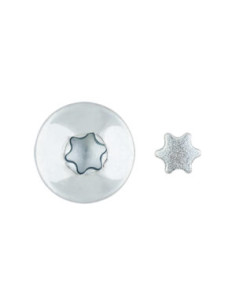 PARAFUSO dobradiça Seguro 2 peças TORX T40 7X90 Aço zinco branco 2