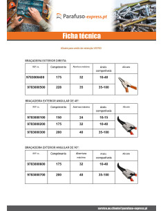 Alicate Anel de retenção exterior Cotovelo 90 grau comprimento 200 2