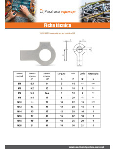 Freio D Porca Curva de diâmetro M8 Aço inoxidável A2 2