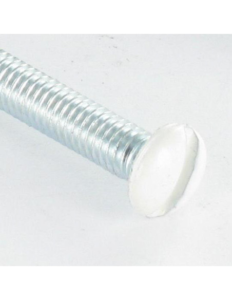 Parafuso de metais cabeça fresada de panela sulcada M4X55 diâmetro da cabeça 7,5 ressalto exterior Aço zinco