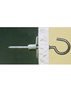 Bucha Nylon 8X40 com Gancho com colar 4X45 - Parafuso Express 2