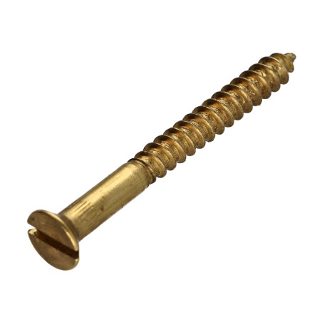 Parafuso de madeira Bronze cabeça fresada sulcada 5X60