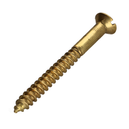 Parafuso de madeira Bronze cabeça fresada sulcada 5X60