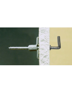 Bucha Nylon 8X40 com Escápula MÉDIA gola 4X45 - Parafuso Express 2