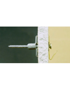 Bucha Nylon 8X40 com Parafuso de madeira cabeça fresada 4X45 2
