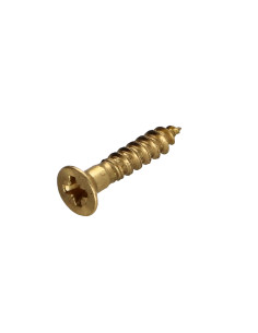Parafuso de madeira Bronze cabeça fresada Pozi PZ5 3X12 microparafusos