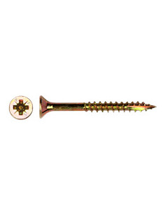 Parafusos de madeira e aglomerado TEKOR cabeça fresada Pozi PZ7 6X140 rosca parcial cut ponto antifenda tipo 17