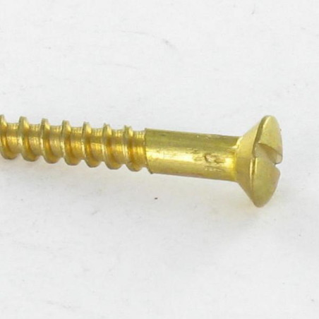 Parafuso de madeira Bronze cabeça fresada de panela sulcada 5X30