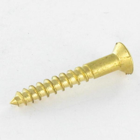 Parafuso de madeira Bronze cabeça fresada de panela sulcada 5X30