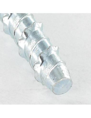 Parafuso de betão cabeça hexagonal flange com gola 10X75 PERFURAÇÃO de 8 Aço zinco branco