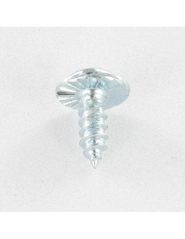 Parafuso de chapa cabeça de cogumelo dentado T20+TETON 3,5 x 9,5 Aço zinco branco