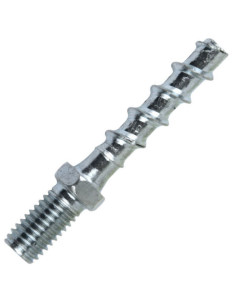 Parafuso de betão cabeça ROSQUEADO MACHO 6X75 Aço zinco branco