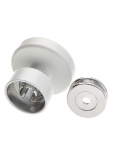 Cabide decorativo Alumínio branco con fissaggio multimateriais L'ATTACHANTE 2